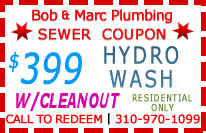 Backed-Up Drain jetter wash for Clogged Drain Mainline Residencial-Stoppage and Stopped Up Drain Sewer-Drain Service Carson, CA